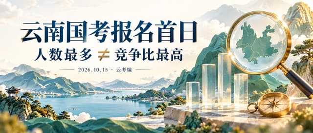 云南国考报名首日：6520人已报名，竞争比最高的竟不是昆明？