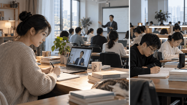 线上课、线下小班和封闭集训有什么区别？按交付与约束选择