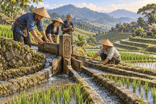 木刻分水的公平规则与精细用水｜2024国考地市级第31题