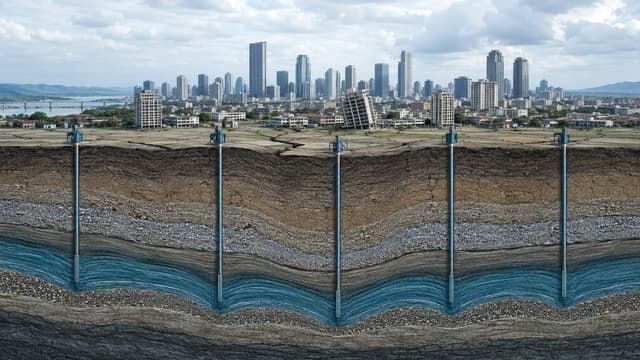 抽取地下水为何导致城市下沉？第89题补全原因—中介—结果