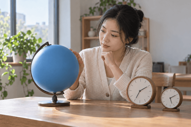 地方时差四十分钟，为什么两地手机仍显示同一个北京时间？