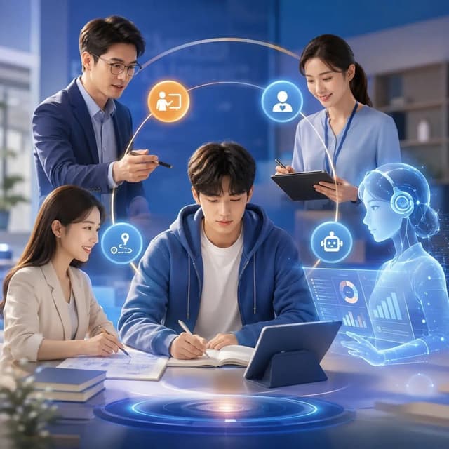 AI加真人老师：青云四位一体备考服务如何协同