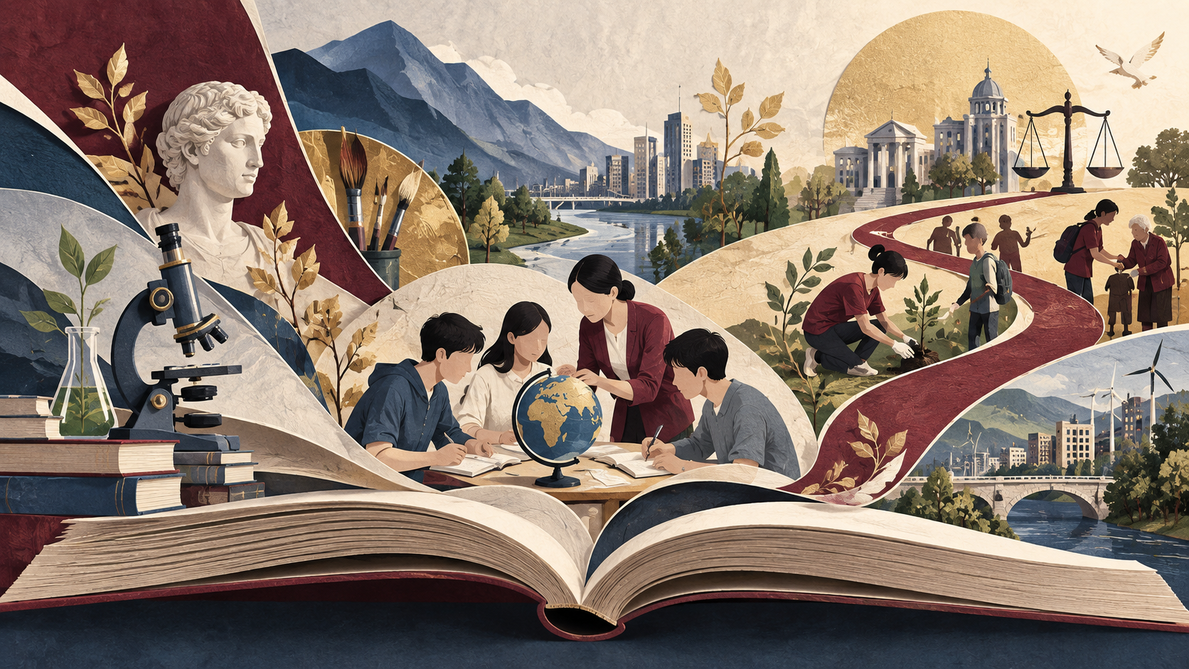 课程思政不是教学附加项主题插画