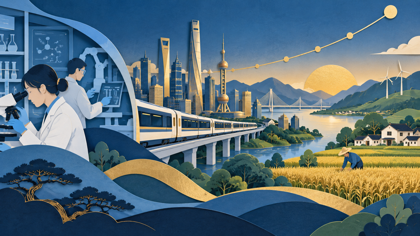 2035目标为何只有两项正确：时间与程度双重核对主题插画