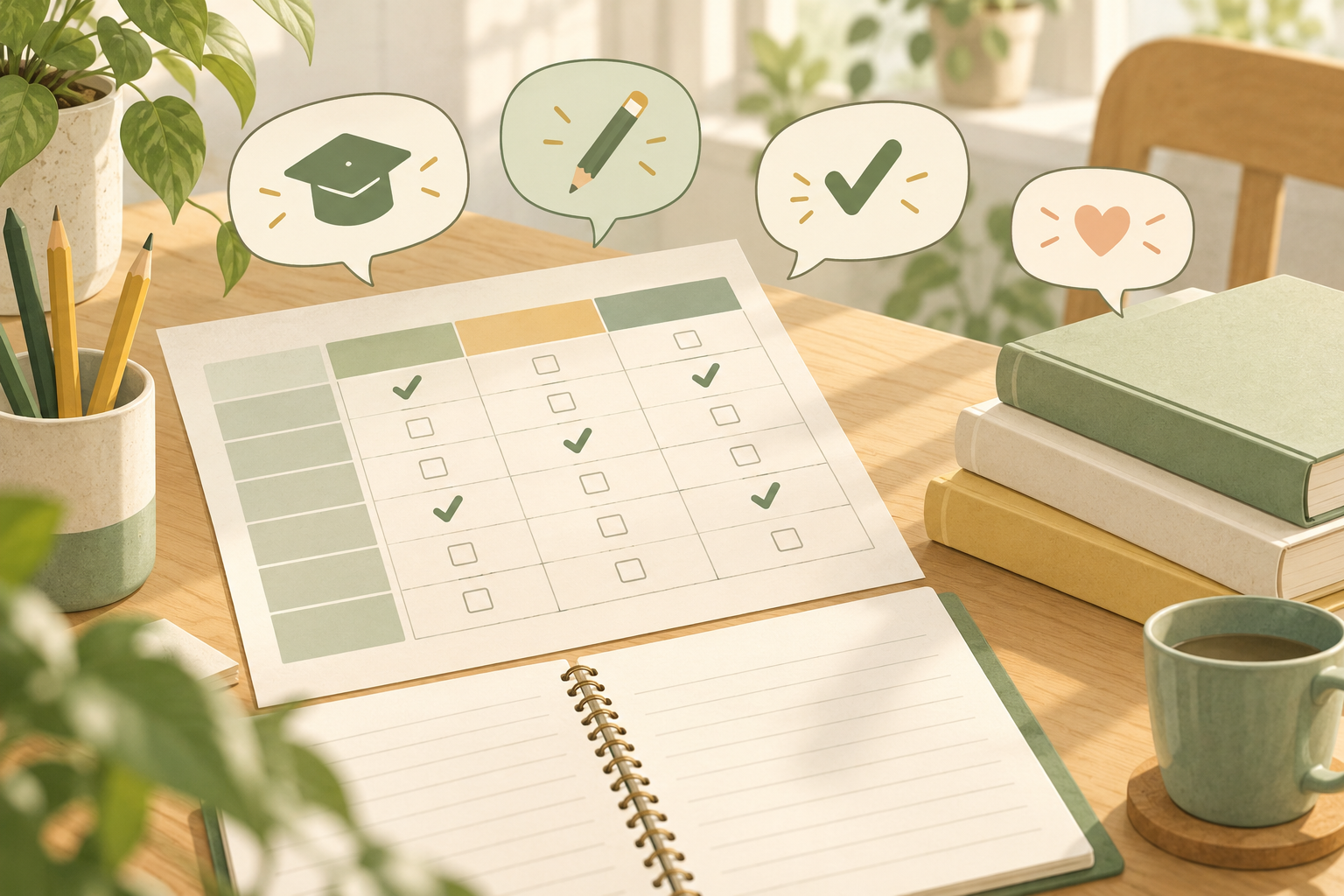 AI生成的通用教学配图