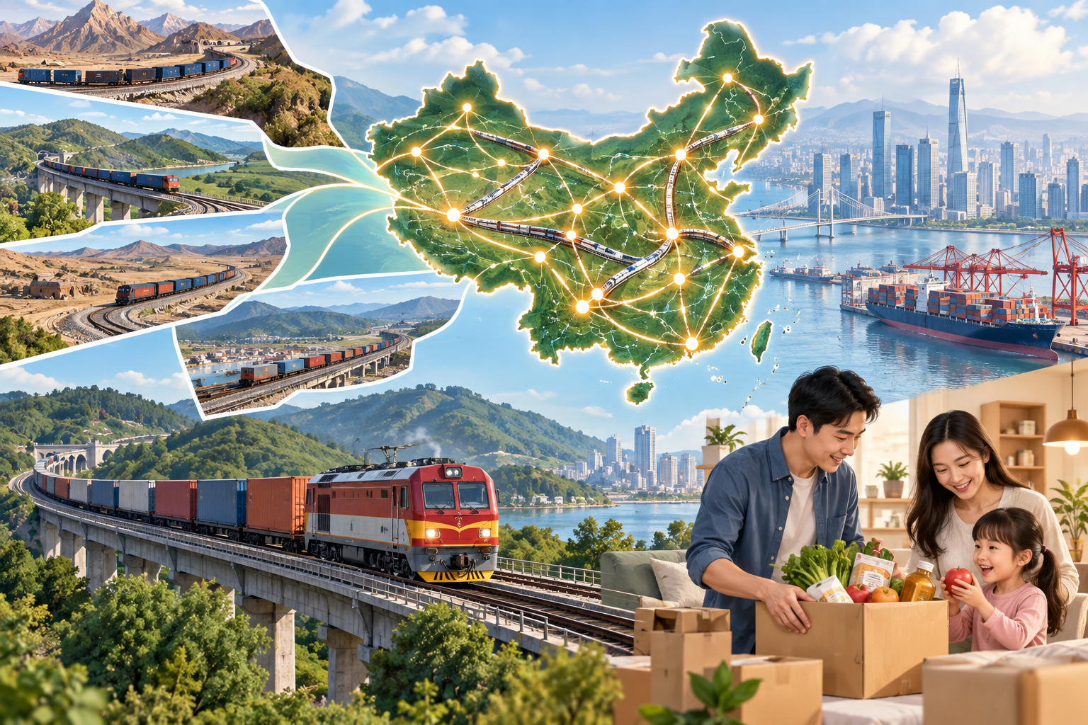 全国统一大市场文段问什么：先区分问题与解决路径主题插画