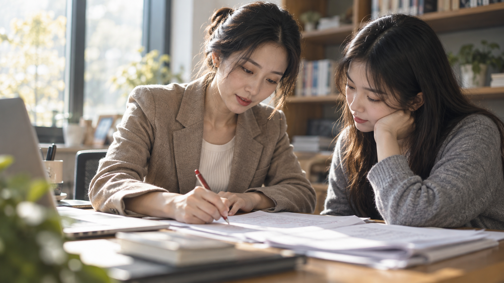 想增加老师纸笔批改，怎样与AI反馈配合？重点看错因与重写