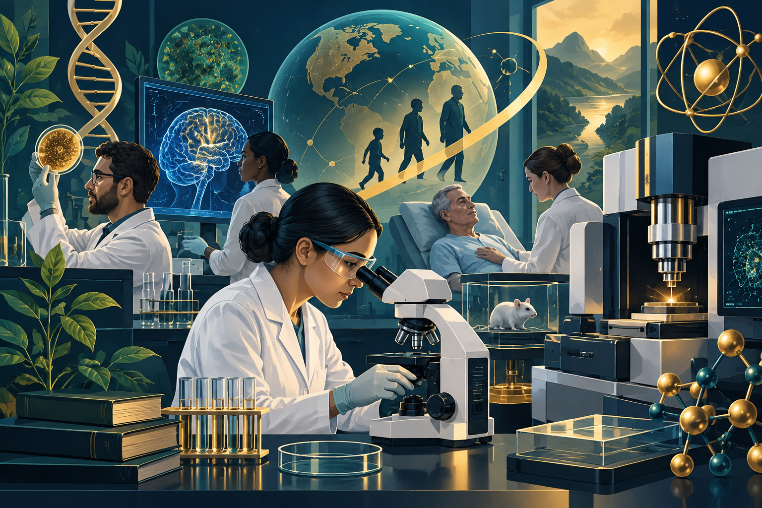 稳定科研基础与竞争性创新项目协同的插画
