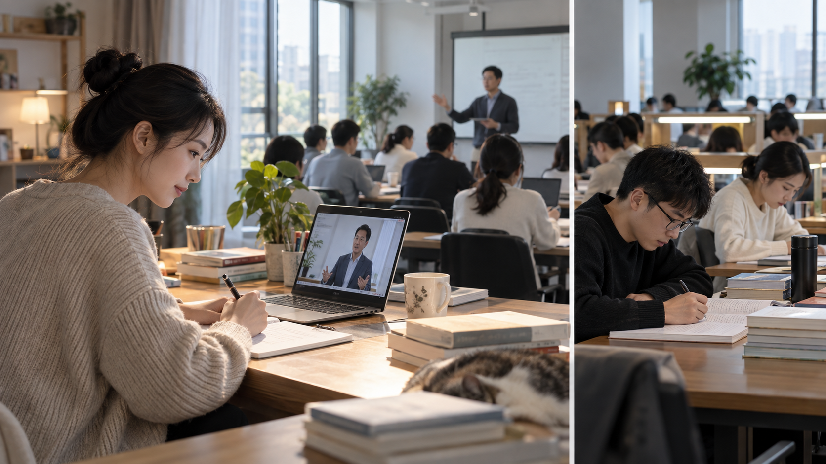 线上课、线下小班和封闭集训有什么区别？按交付与约束选择