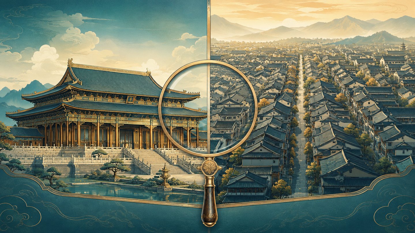“美轮美奂”和“鳞次栉比”有什么区别？
