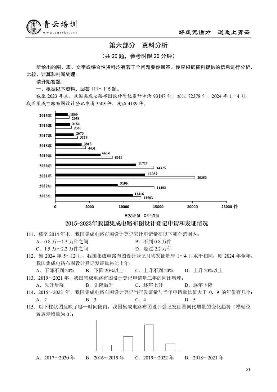 2025国考行政执法类原卷第21页，含相邻题，请按本篇题号定位