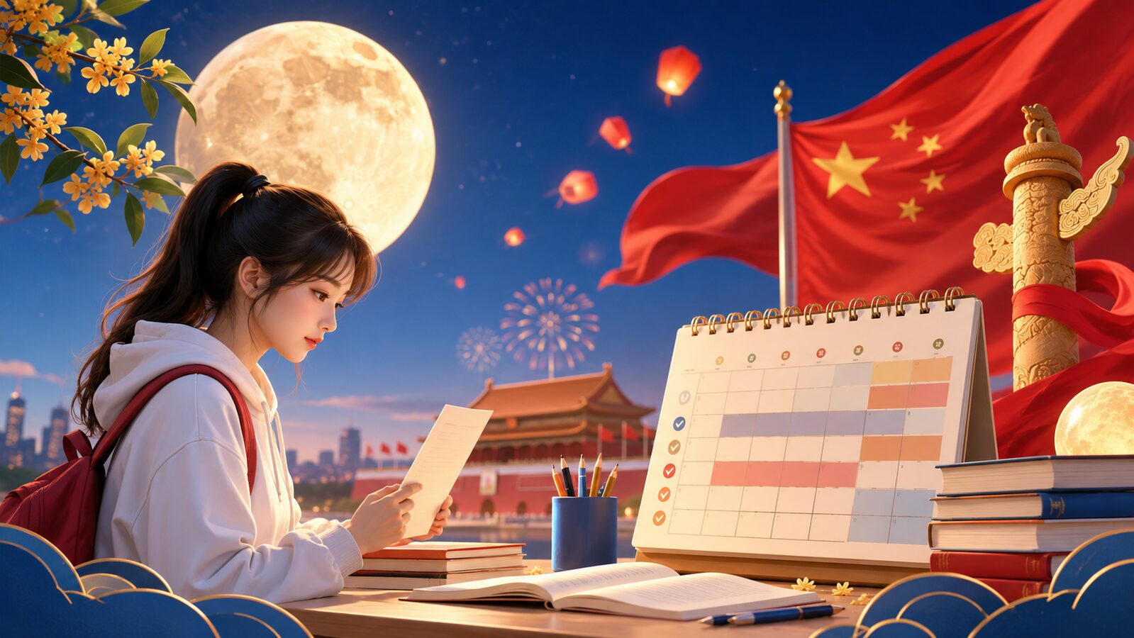 2026年中秋国庆青云是否放假？法定安排不等于课程停课