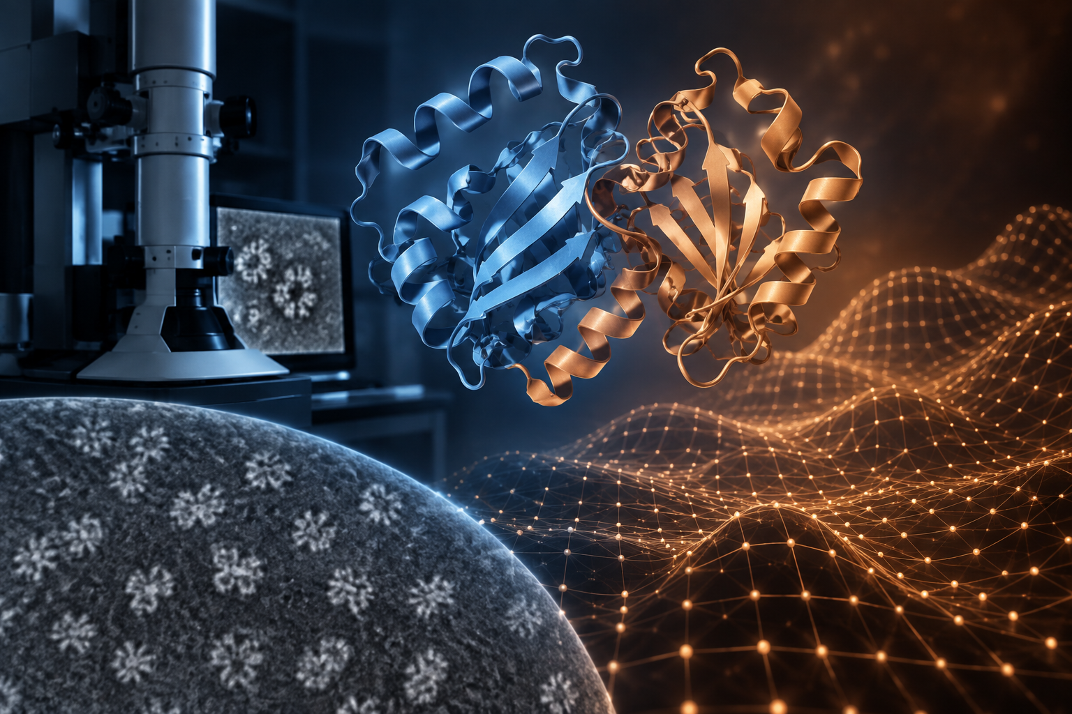 “提到了”不等于“解释了”：蛋白质结构题的排除法主题插画